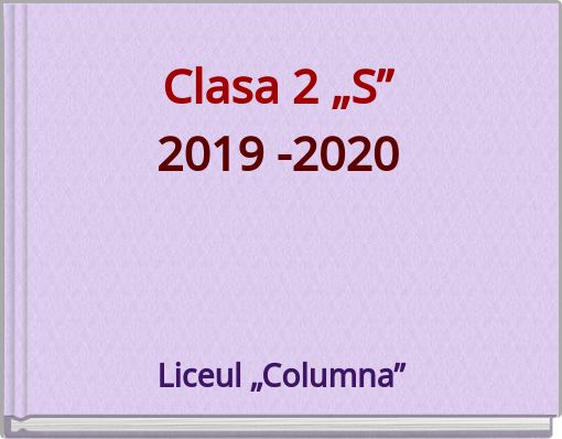 Clasa 2 „S”2019 -2020