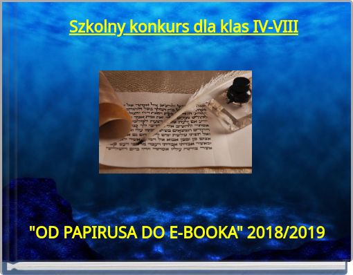 Szkolny konkurs dla klas IV-VIII