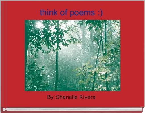 Front cover of 'think of poems :) ' 