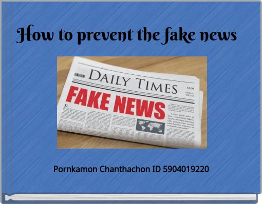 How to prevent the fake news