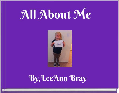 Front cover of 'All About Me' 
