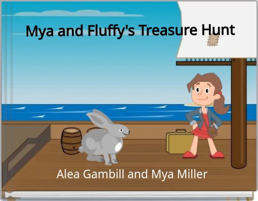 Front cover of 'Mya and Fluffy's Treasure Hunt' 