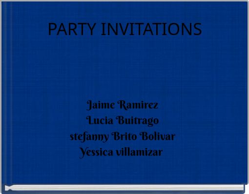 PARTY INVITATIONS