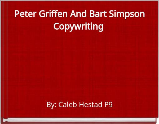 Front cover of 'Peter Griffen And Bart Simpson Copywriting' 