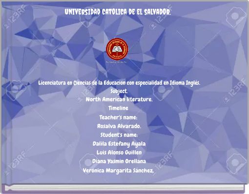 Front cover of 'universidad catolica de el salvador.' 