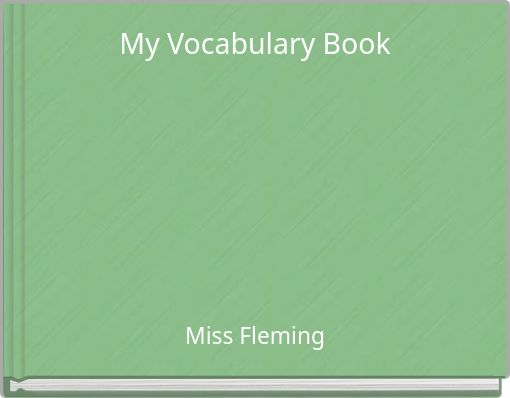 My Vocabulary Book