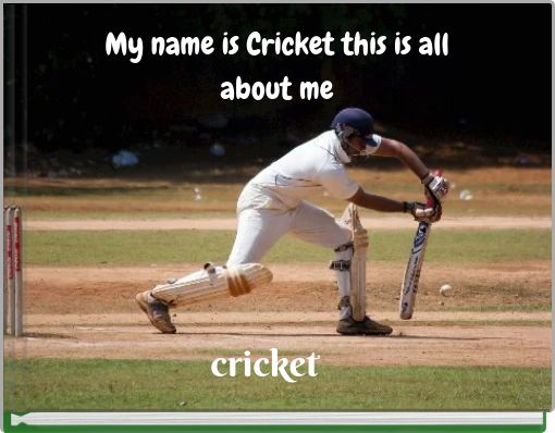 Front cover of 'My name is Cricket this is all about me' 