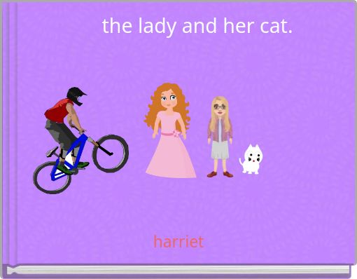 the lady and her cat.