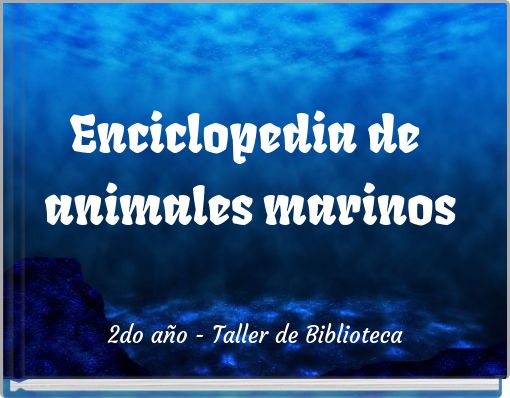 Enciclopedia de animales marinos