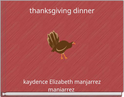 Front cover of 'thanksgiving dinner' 