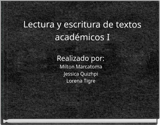 Lectura y escritura de textos académicos I