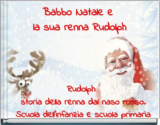 Babbo Natale e la sua renna Rudolph