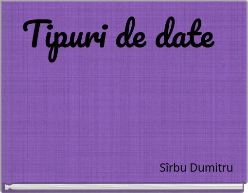 Tipuri de date