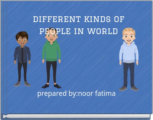 Book Cover for: different kinds of people in world