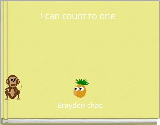Front cover of 'I can count to one' 