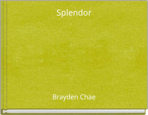 Front cover of 'Splendor' 