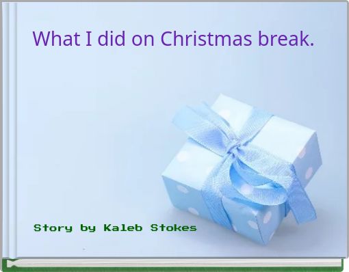 What I did on Christmas break.