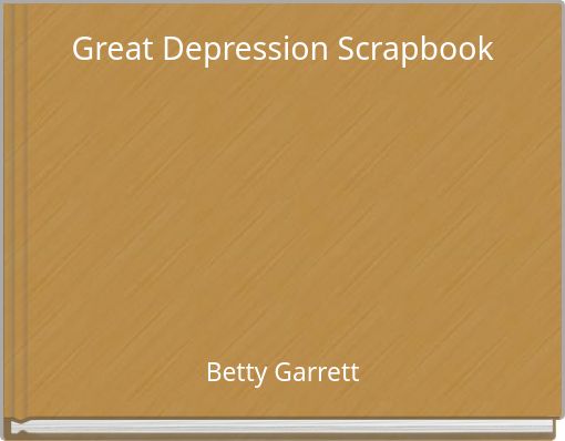 Great Depression Scrapbook