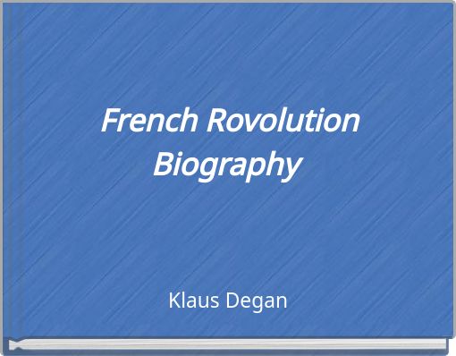 French Rovolution Biography