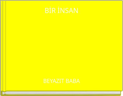 Front cover of 'BİR İNSAN' 