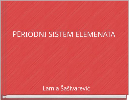PERIODNI SISTEM ELEMENATA