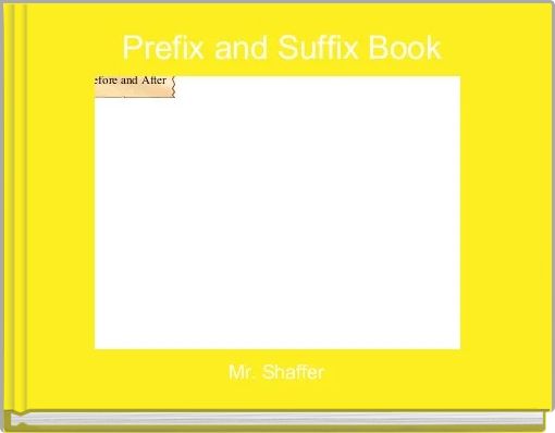 Prefix and Suffix Book