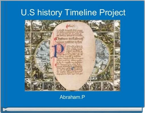 Front cover of 'U.S history Timeline Project' 