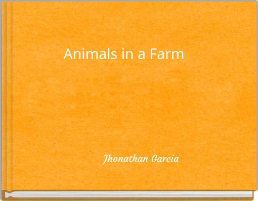 Front cover of 'Animals in a Farm' 