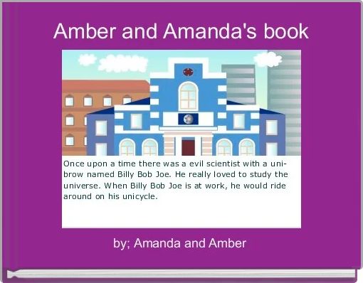 Front cover of 'Amber and Amanda's book' 
