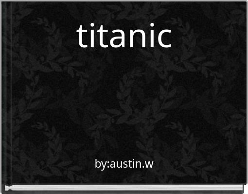 Front cover of 'titanic' 