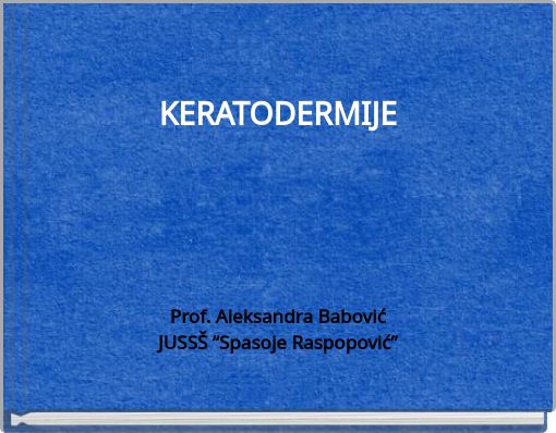 KERATODERMIJE