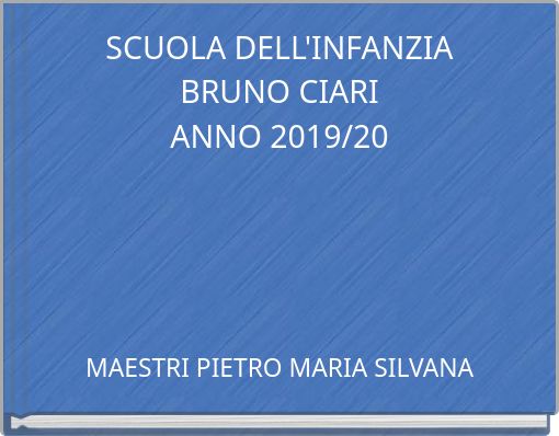 SCUOLA DELL'INFANZIABRUNO CIARIANNO 2019/20