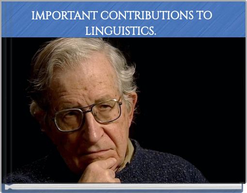 Front cover of 'IMPORTANT CONTRIBUTIONS TO LINGUISTICS.' 