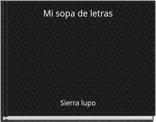 Mi sopa de letras