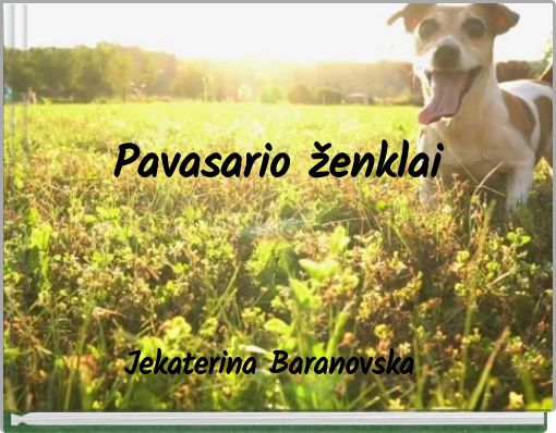 Front cover of 'Pavasario ženklai' 