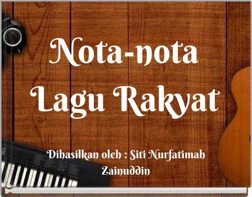 Front cover of 'Nota-nota Lagu Rakyat' 