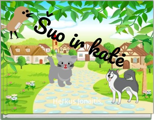 Front cover of 'Šuo ir katė' 