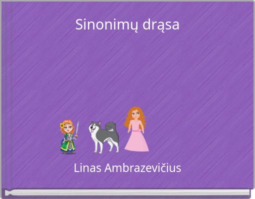 Front cover of 'Sinonimų drąsa' 