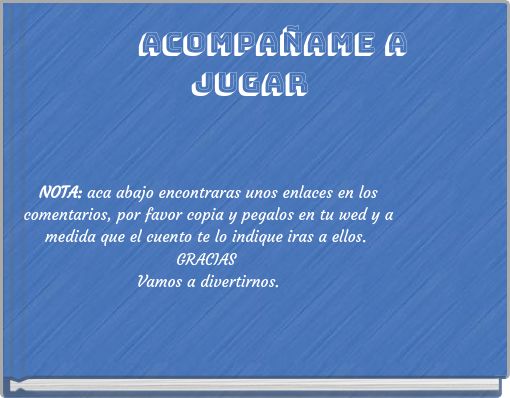 Acompa&ntilde;ame a jugar