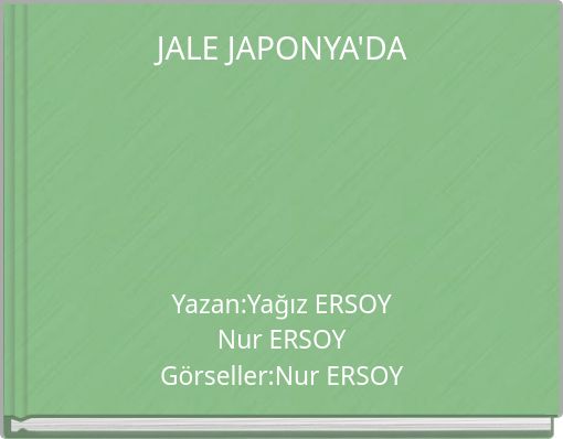 Front cover of 'JALE JAPONYA'DA' 