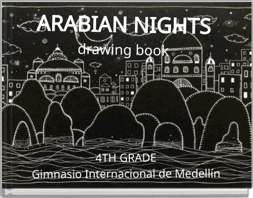 Front cover of 'ARABIAN NIGHTS drawing book' 