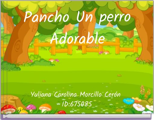 Front cover of 'Pancho Un perro Adorable' 