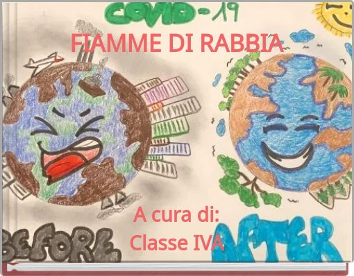 Front cover of 'FIAMME DI RABBIA A cura di: Classe IVA' 