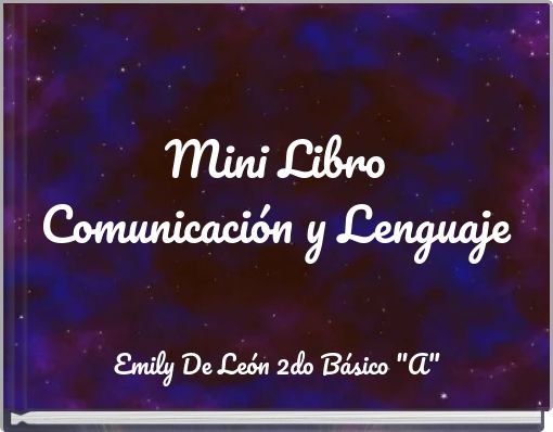 Mini Libro Comunicaci&oacute;n y Lenguaje