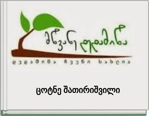 Front cover of 'ცოტნე შათირიშვილი' 