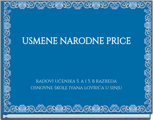 USMENE NARODNE PRIČE
