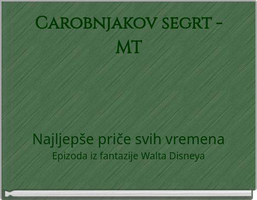 Front cover of 'Čarobnjakov šegrt - MT' 