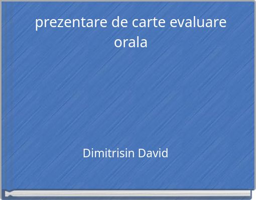 prezentare de carte evaluare orala