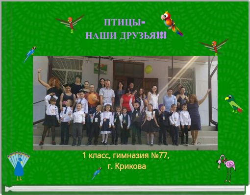 ПТИЦЫ- НАШИ ДРУЗЬЯ!!!