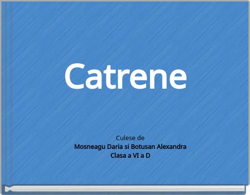 Front cover of 'Catrene' 